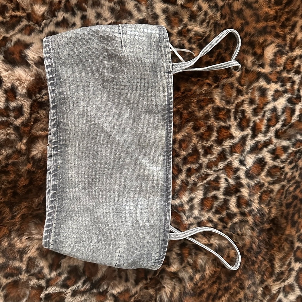 Zara Gray Textured Tank Top